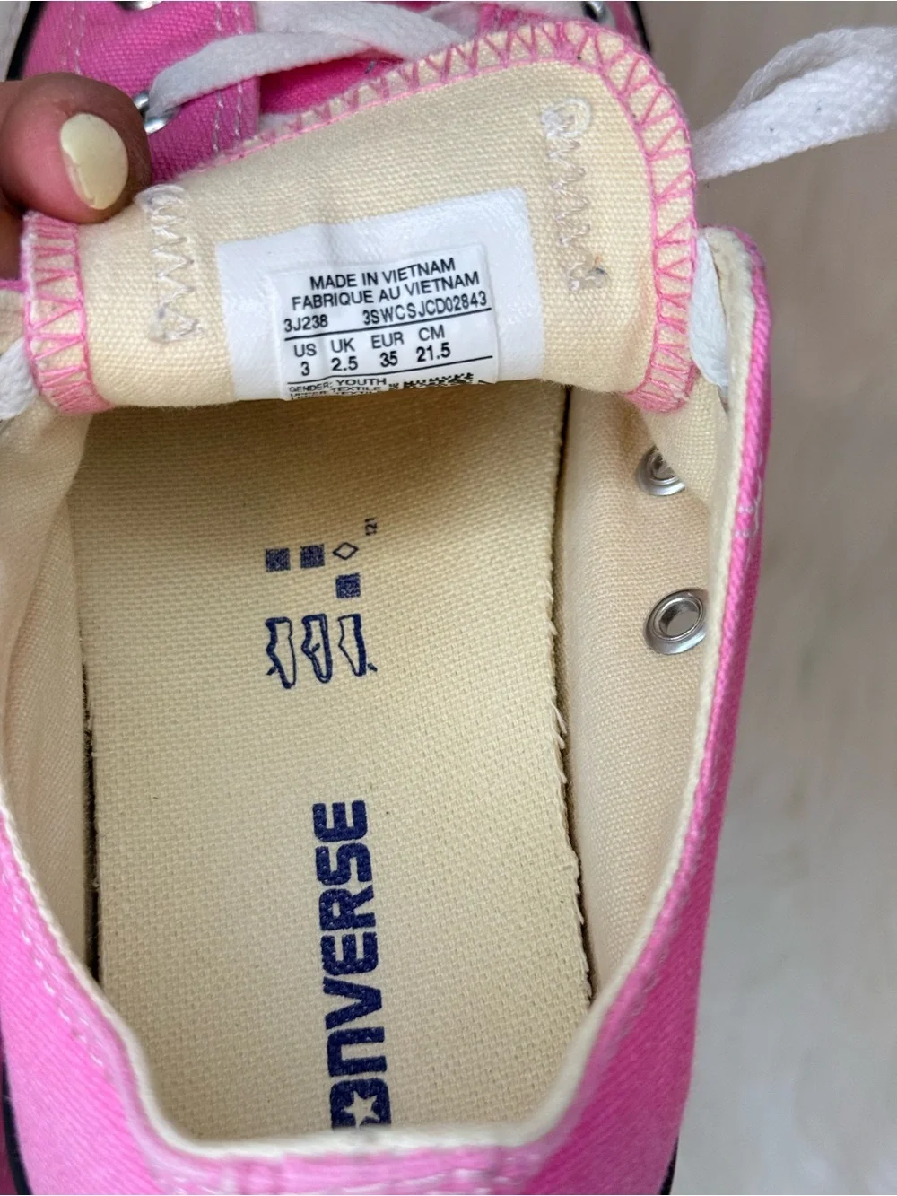Pink Converse All Star Pink Low Top Sneakers